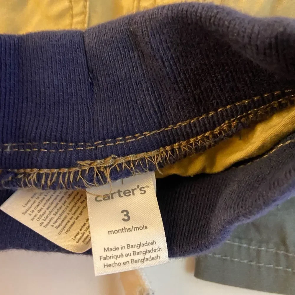 3pair carters pants‎ size 3m new lot
